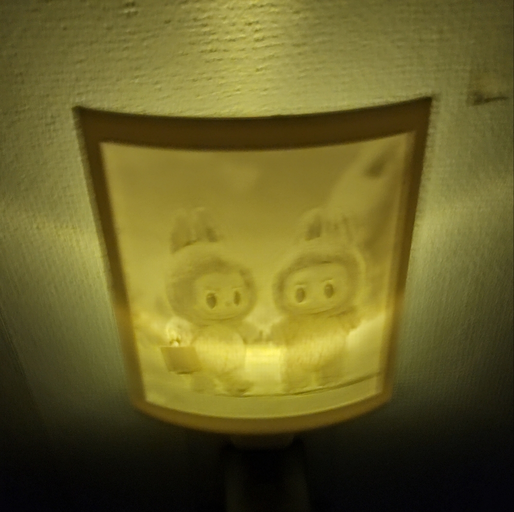 Labubu Custom 3D Printed Night Light